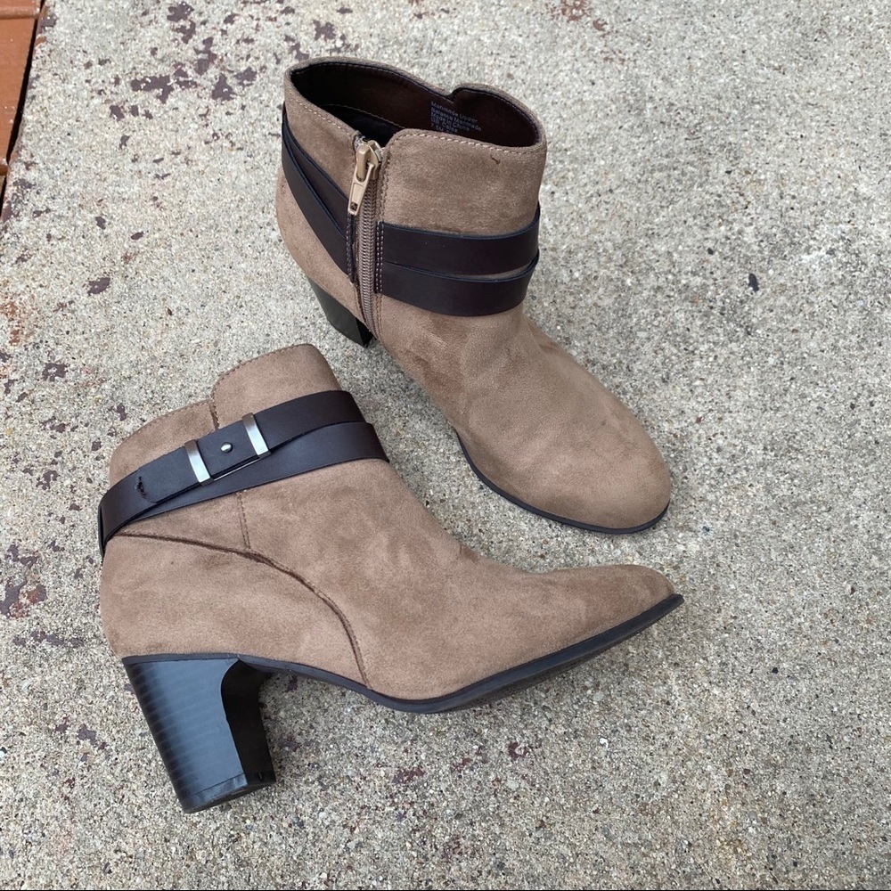 Giani Bernini Suede Chunky Heel Women’s Booties